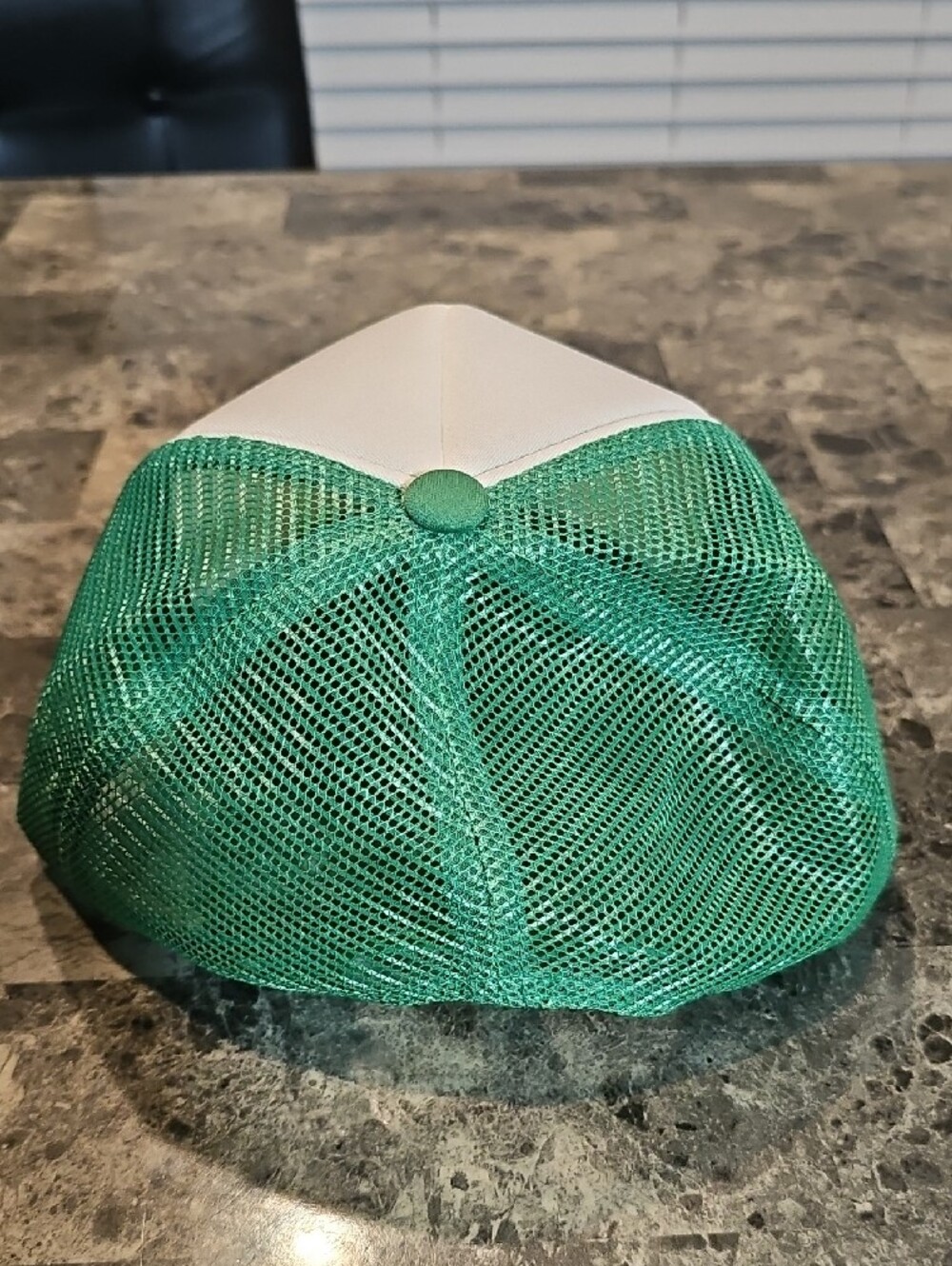 Green and White Parrot Mesh Trucker Hat - Picture 5 of 6